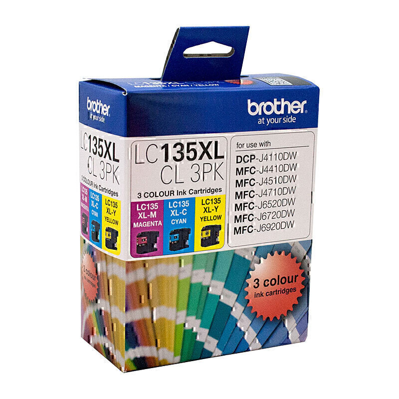 Brother LC135xl CMY Colour inks